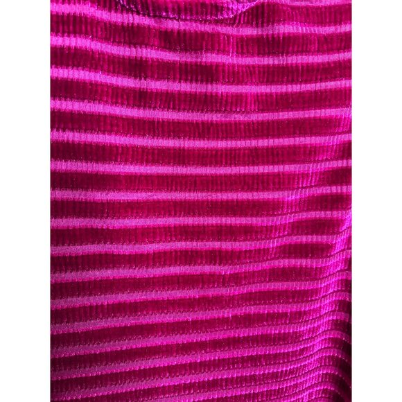 Charlie B purple tank top size P/S shimmer purple velvet/sheer shimmery - Picture 2 of 7